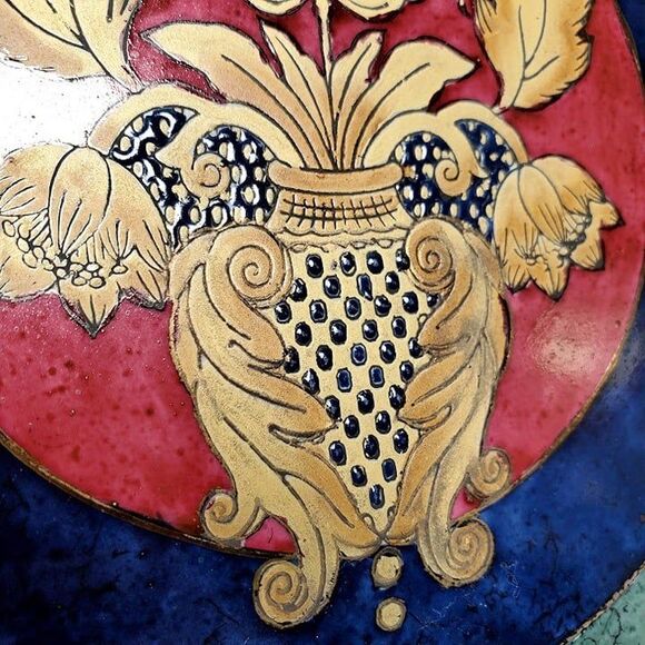 Oriental Accents Multicolor Decorative Plate - Picture 4 of 7